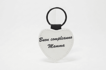 ❤️ Portachiavi a Cuore Personalizzato Fronte e Retro