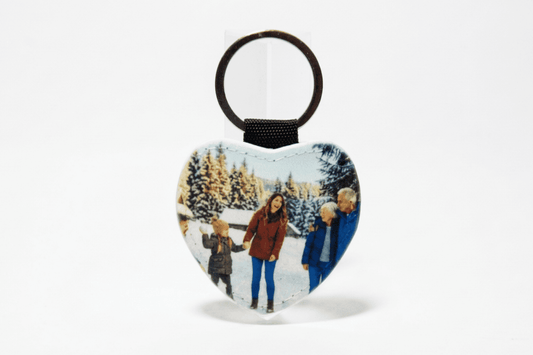 ❤️ Portachiavi a Cuore Personalizzato Fronte e Retro